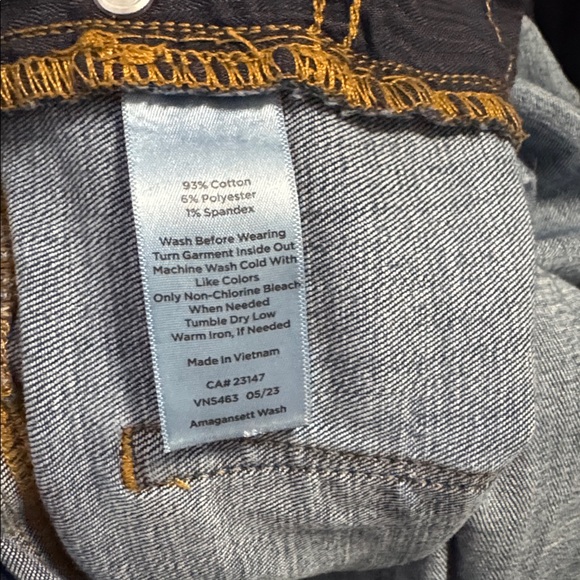 Talbots High Rise Straight Leg Curvy Sz 14 Dark Wash Normcore Staple Capsule - Picture 5 of 6